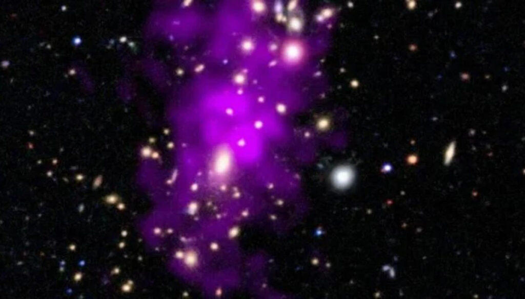 2-billion-year-old galaxy collision reveal dark matter secrets